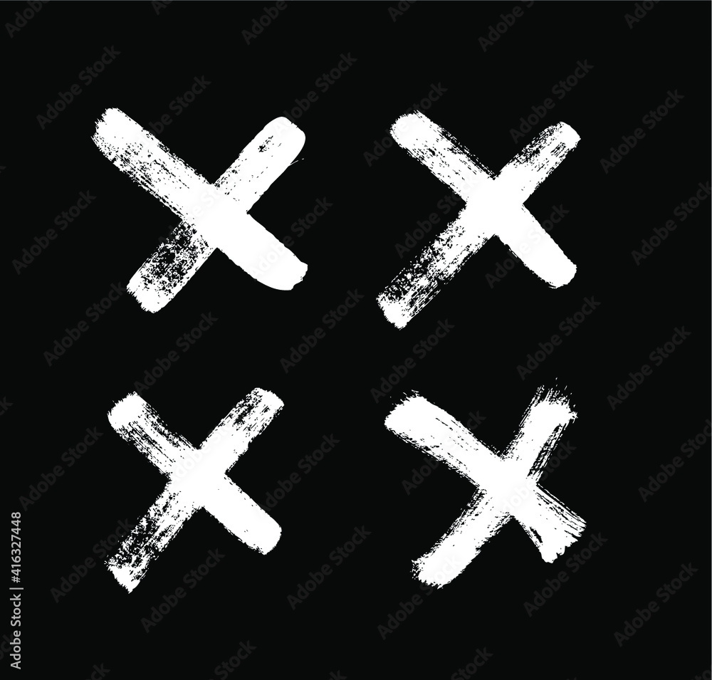 Black and White paint Vector cross lines. Hand drawn set of objects for design use. Abstract drawing stripes. Artistic illustration grunge elements strokes Black and White paint Vector cross lines. Hand drawn set of objects for design use. Abstract drawing stripes. Artistic illustration grunge elements strokes