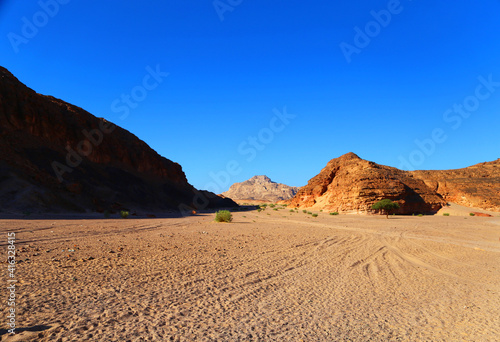 Egypt beautiful view of the desert mountain