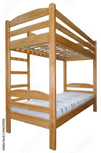 bunk bed on transparent background