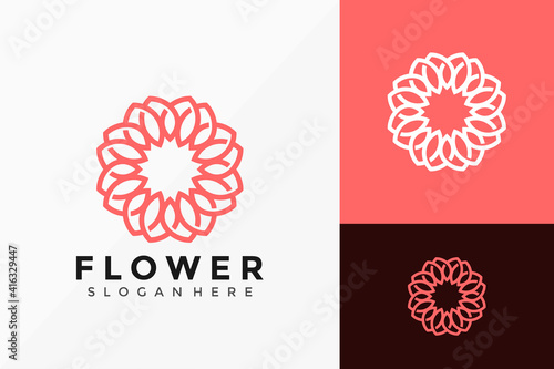 Beauty Flower Creative Logo Design. Modern Idea logos designs Vector illustration template