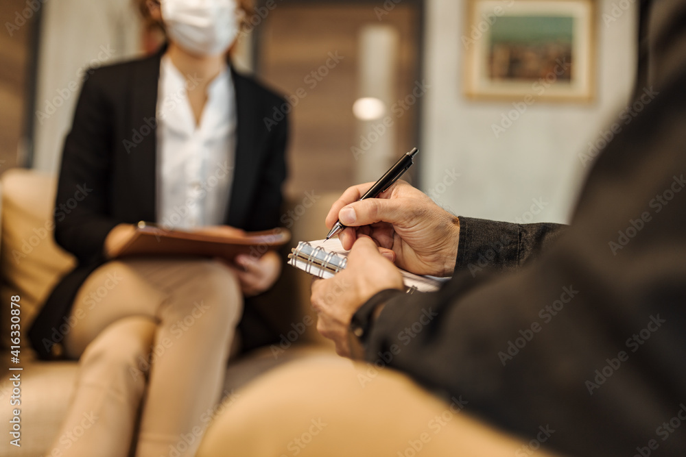 Obraz premium Team work, doing daily work at office.