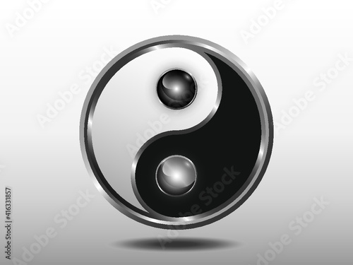 yin yang symbol coin namaste