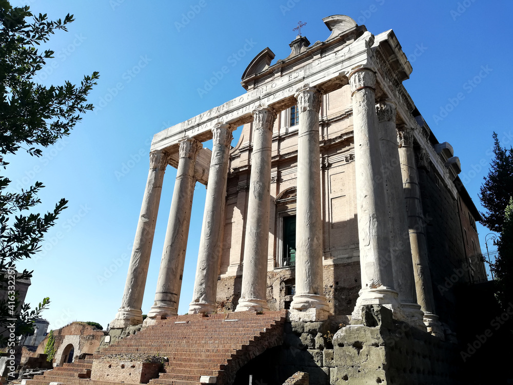 Antoninus and Faustina Temple, Rome, Italy