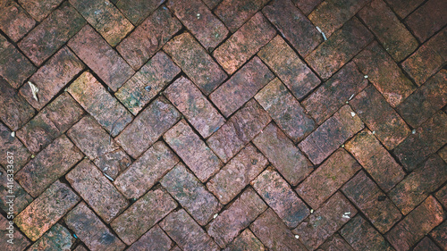 background of modern urban old brick wall pattern design texture.