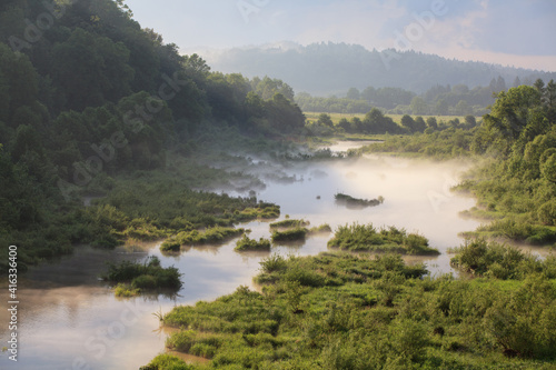 Fototapeta Naklejka Na Ścianę i Meble -  mountain river in the morning