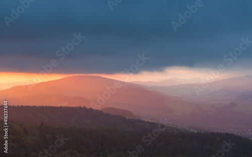 sunrise in the mountains, Beskid Niski © uranos1980