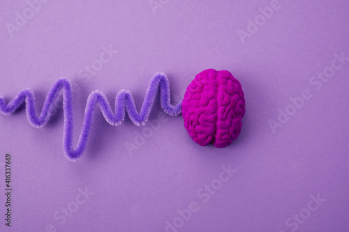 Foto Purple day. Epilepsy awareness day. Top view