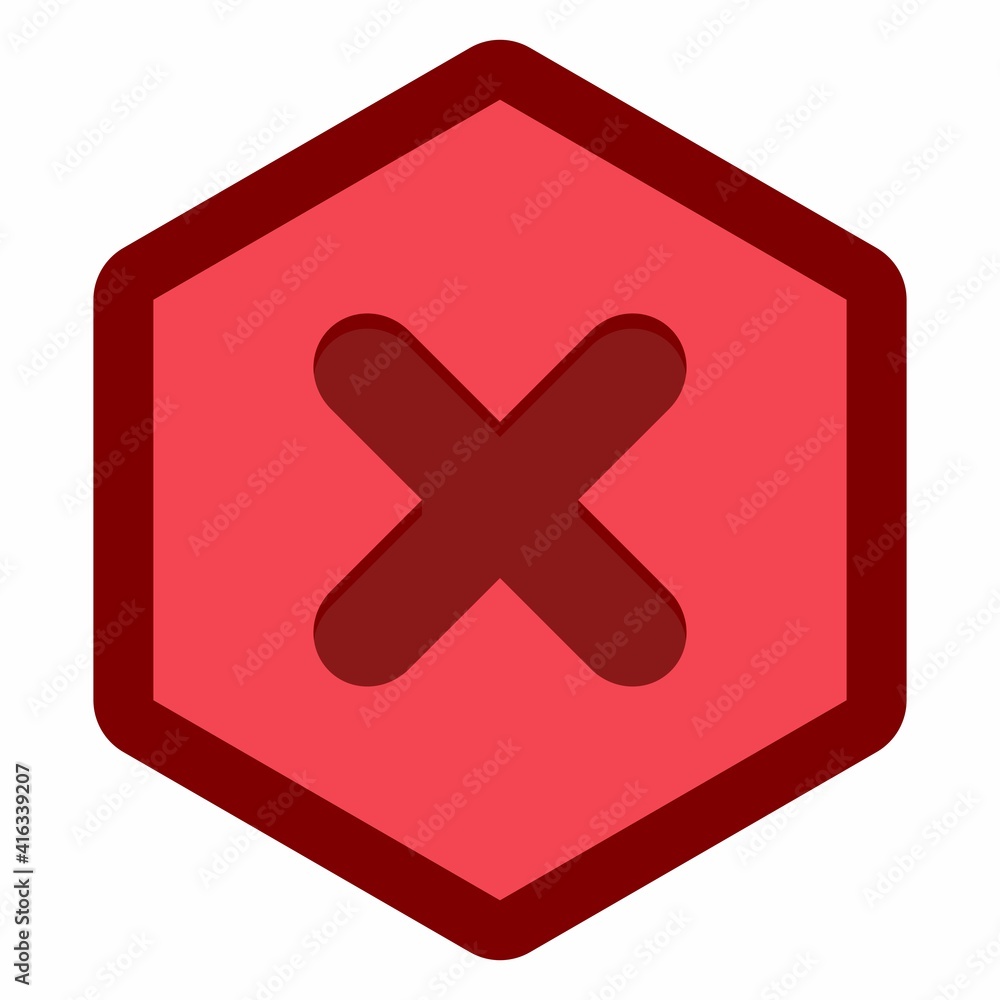 Obraz premium Wrong marks, Cross marks, Rejected, Disapproved, No, False, Not Ok, Wrong Choices, Task Completion, Voting. - vector mark symbols in red. Isolated icon.