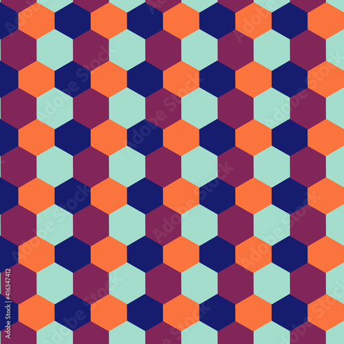Mix color polygon Pattern with Seamless Vector Patterns, Use for print, t-shirt, apparel, fabric, or wrapping. Vector is seamless and repeatable. EPS 10