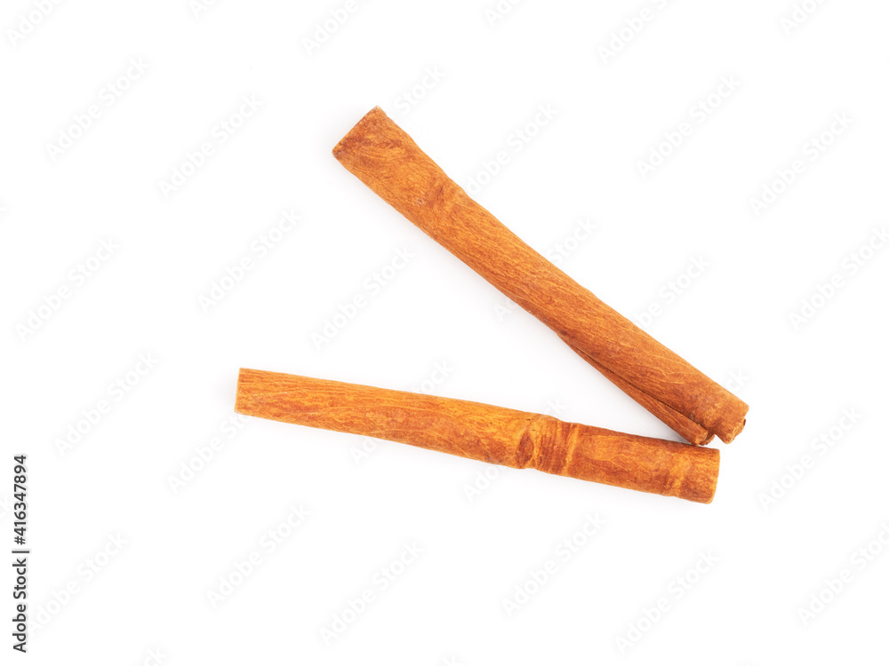 Cinnamon on white. Healthy eating concept Cinnamon on white. Healthy eating concept