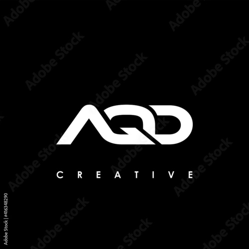 AQD Letter Initial Logo Design Template Vector Illustration photo