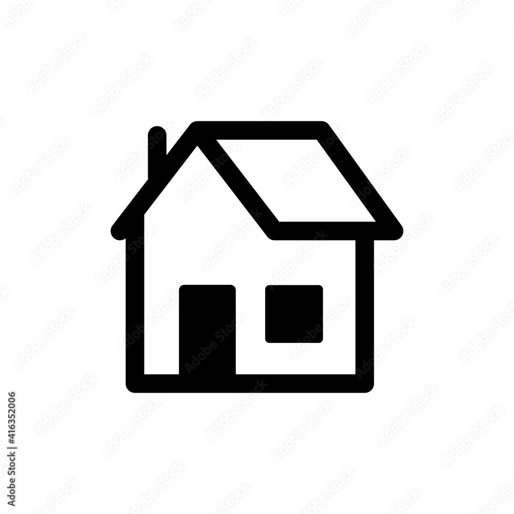 House vector icon. Home linear pictogram. House vector icon. Home linear pictogram.