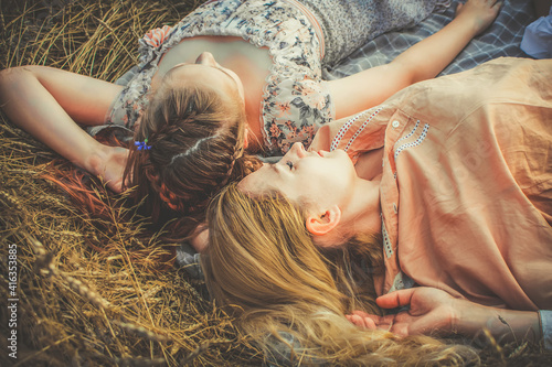  Picnic in the garden in the village Rural slow life Happy moments cottagedecor quarantine lifestyle.Aesthetic,staycation photo