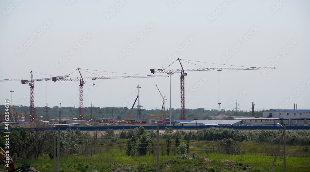  Construction of the stadium for football World Cup in 2018 in Rostov-on-Don