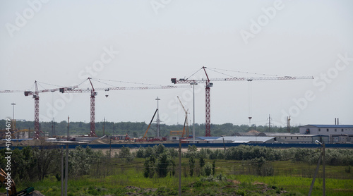   Construction of the stadium for football World Cup in 2018 in Rostov-on-Don