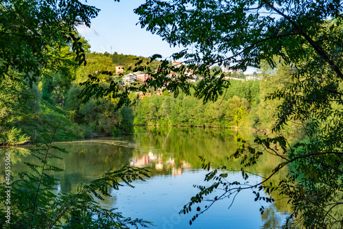 Bartın River flows into the Black Sea. bartin, turkey