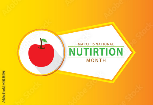national nutrition month concept design