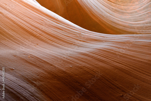 Eroded sandstone wave, Lower Antelope Canyon, Hasdestwazi, LeChee Chapter, Navajo Nation, Arizona