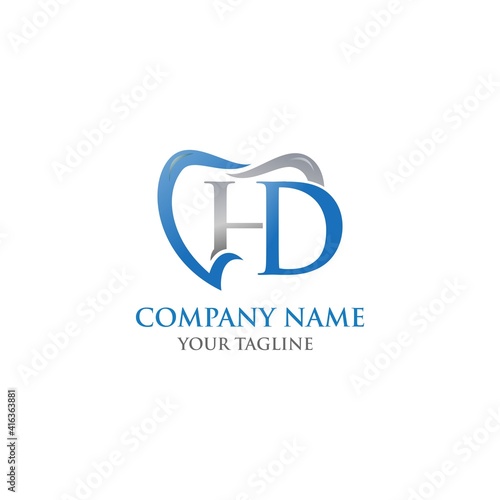 hd dental logo design