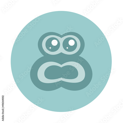 Primate face icons such as the Orang Utan, or a monkey with an expression that needs help. Several types of the primate family are threatened with extinction. 