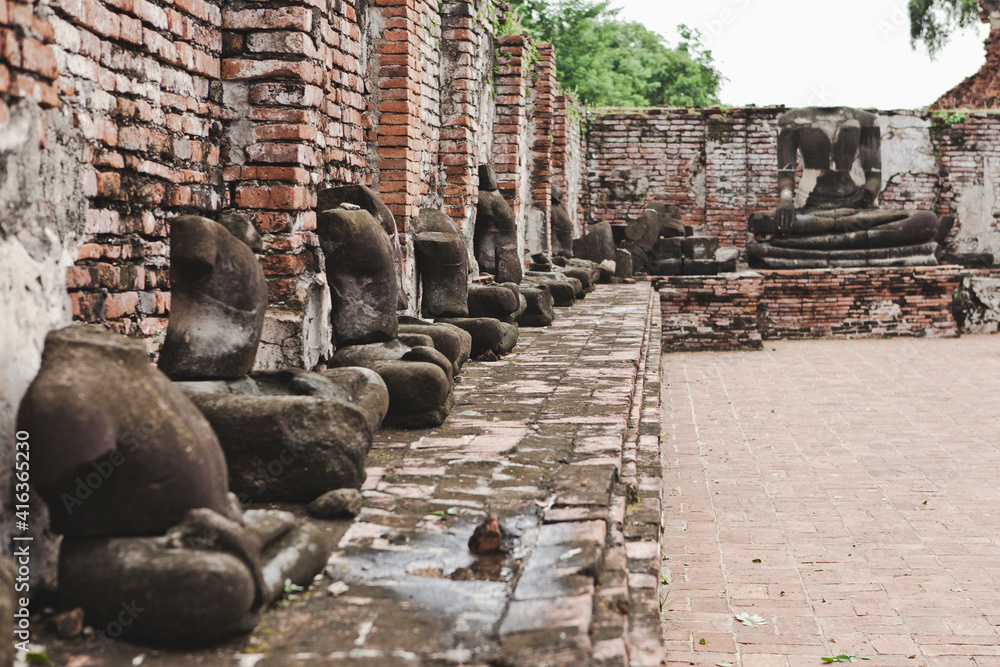 AYUTTHAYA, THAILAND MAY 25, 2018 Ayutthaya Historical Park in