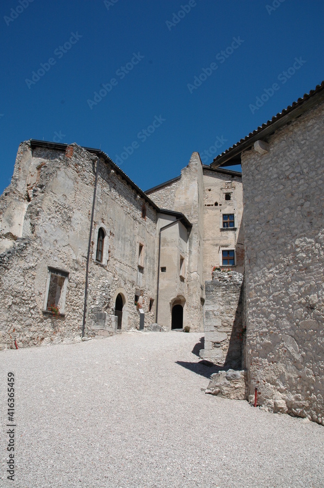 Castel Beseno in the Adige Valley; Italy; Dolomites