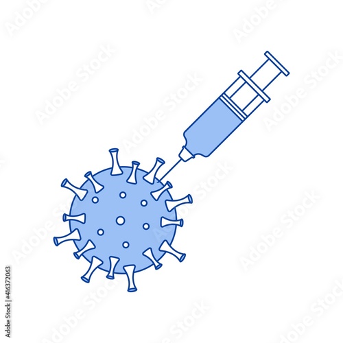 Coronavirus vaccination icons 2
