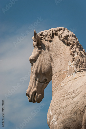 Sculture of horse in Rome, Italy © Alfredo