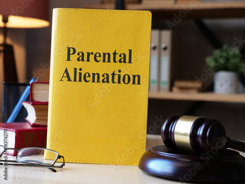 Tableau sur toile Parental alienation is shown on the conceptual photo