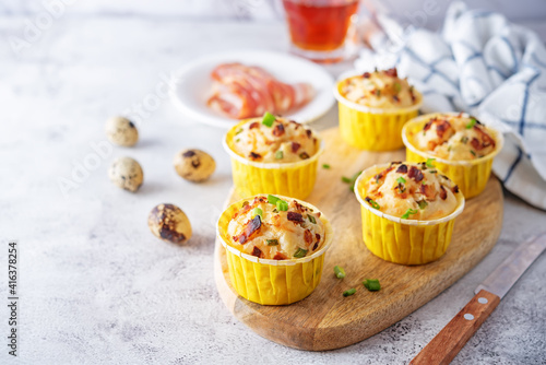 Bacon egg cheese breakfast muffins