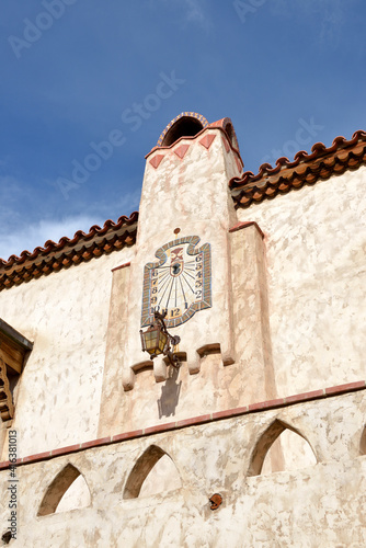 Sundial, Scotty's Castle,  Death Valley, California photo