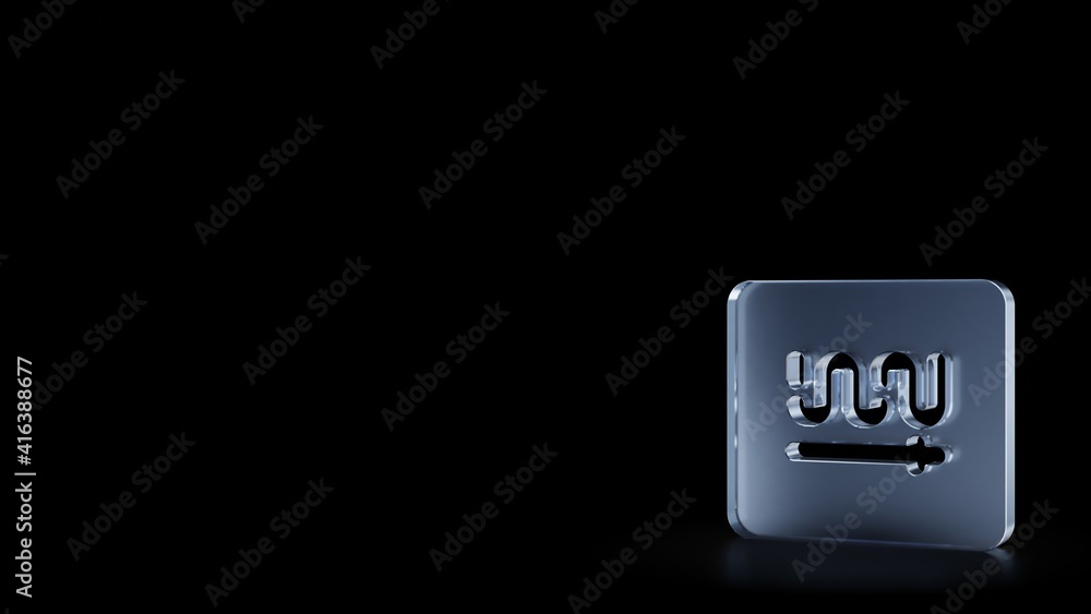 3d rendering frosted glass symbol of Saudi Arabia isolated with reflection 3d rendering frosted glass symbol of Saudi Arabia isolated with reflection