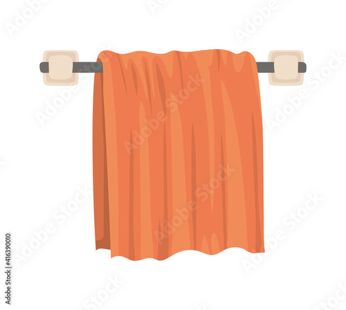 towel holder on a white background