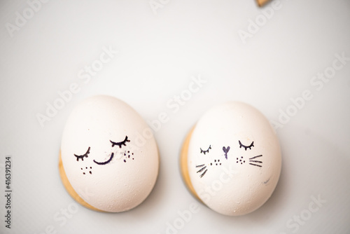 Eggs easter concept 