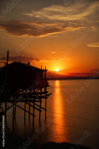 Bild auf Leinwand Trabocco di Termoli