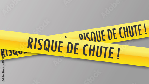 Logo risque de chute.