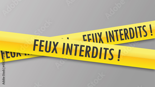 Logo feux interdits.