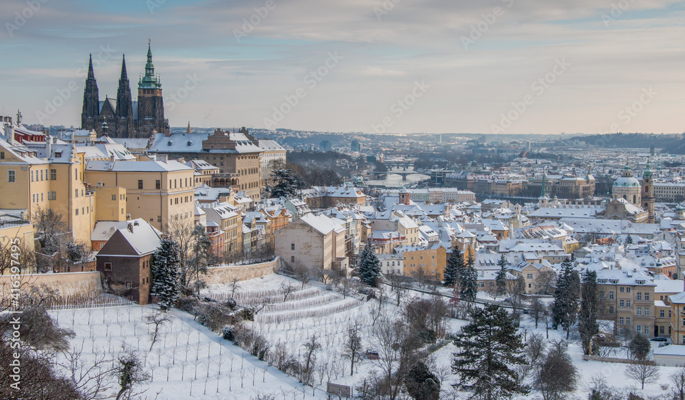 Obraz premium winter in prague