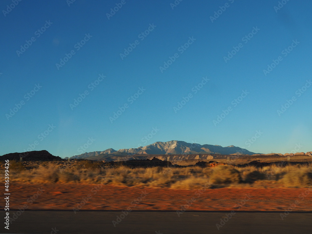 Utah Rocky Terrain Near Zion National Park