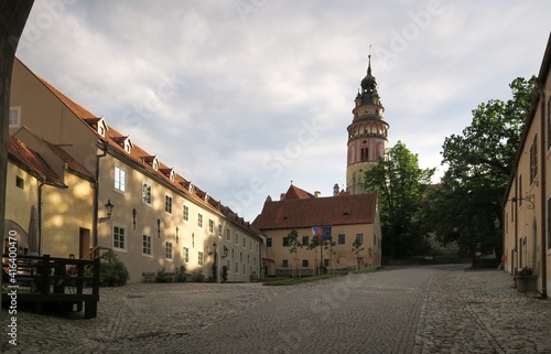 courtyard of the castle in Český Krumlov in the south of the Czech Republic