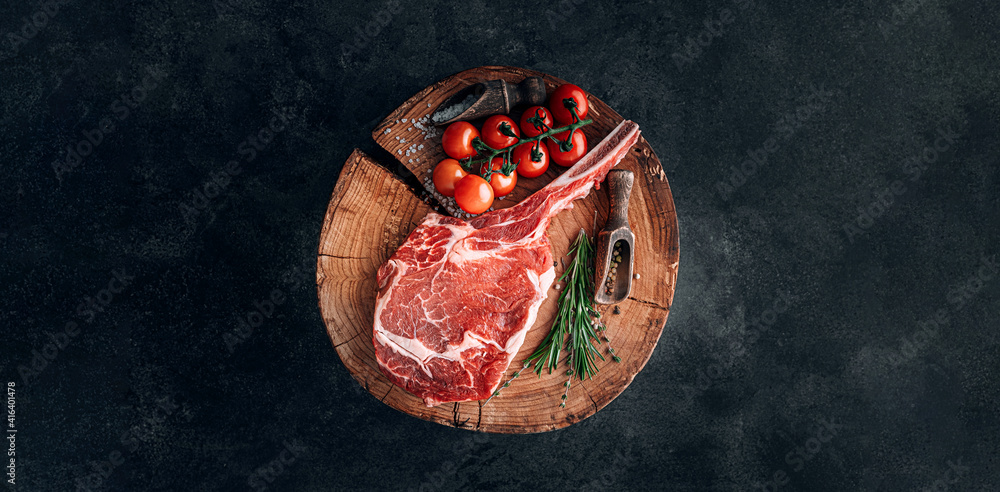 a variety of fresh premium beef steaks