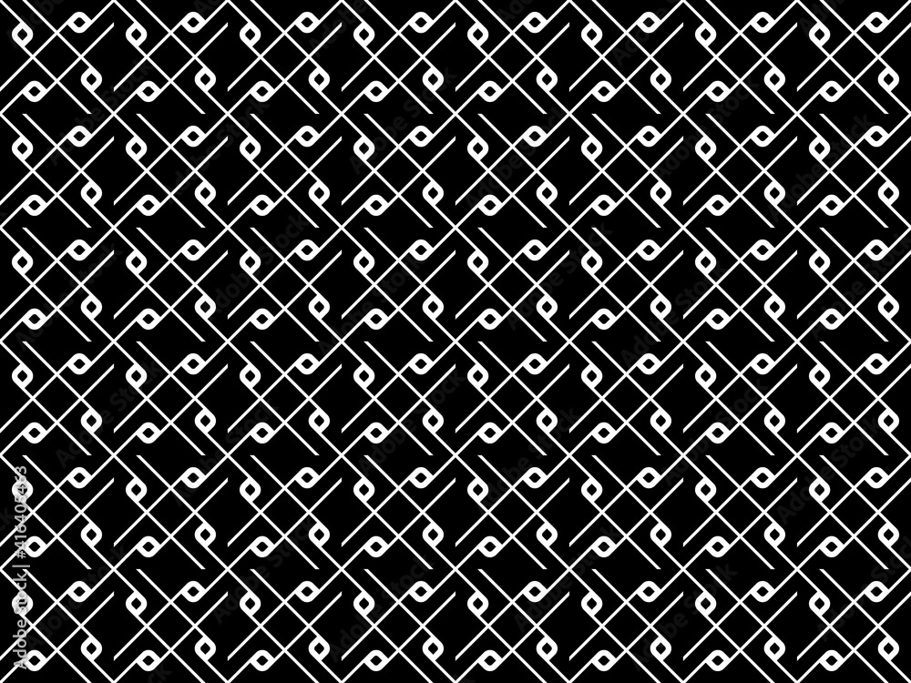 Seamless of abstract pattern. Design diagonal tile of symbol p white on black background. Design print for illustration, texture, textile, wallpaper, background. Seamless of abstract pattern. Design diagonal tile of symbol p white on black background. Design print for illustration, texture, textile, wallpaper, background.