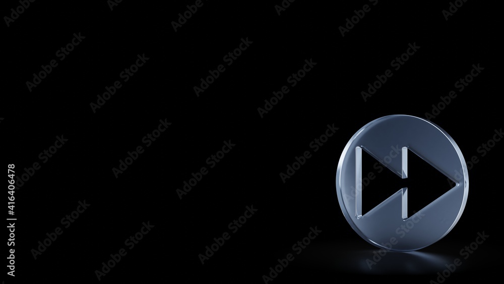 3d rendering frosted glass symbol of fast forward isolated with reflection 3d rendering frosted glass symbol of fast forward isolated with reflection