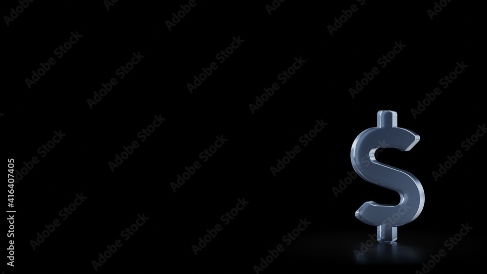 3d rendering frosted glass symbol of dollar sign isolated with reflection 3d rendering frosted glass symbol of dollar sign isolated with reflection