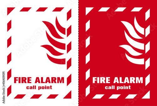 Fire Safety Symbol Sign, Vector Illustration, Label .EPS 10.