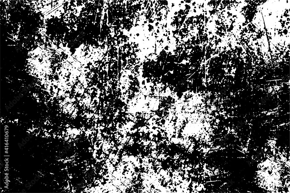 Grunge background black and white. Texture of chips, cracks, scratches, scuffs, dust, dirt. Dark monochrome surface. Old vintage vector pattern Grunge background black and white. Texture of chips, cracks, scratches, scuffs, dust, dirt. Dark monochrome surface. Old vintage vector pattern