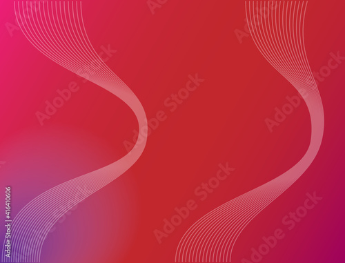 Light leak background with dominant red color gradations and wavy sonar lines