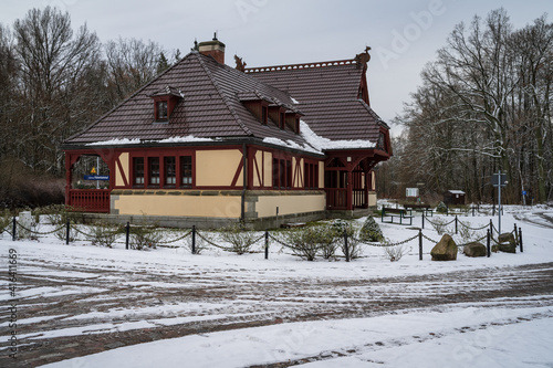 Joachimsthal Kaiserbahnhof (Royal railway station) - a railway station in the municipality of Joachimsthal, located in the Barnim district in Brandenburg, Germany. Opened 5 December 1898. © Sergey Kohl