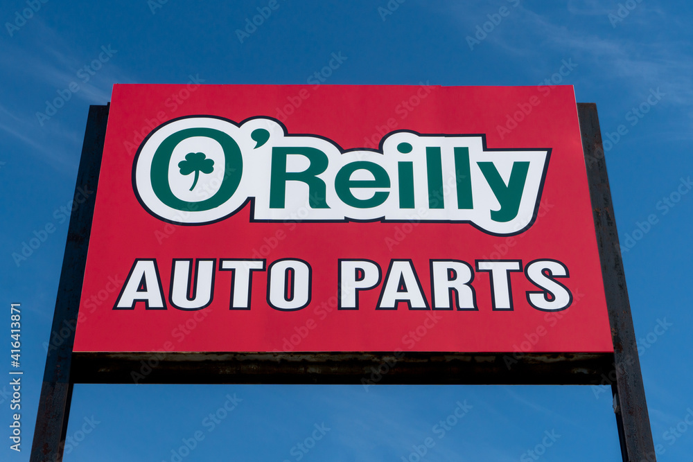 O Reilly Auto Parts Retail Store Exterior And Trademark Logo Foto De Stock Adobe Stock