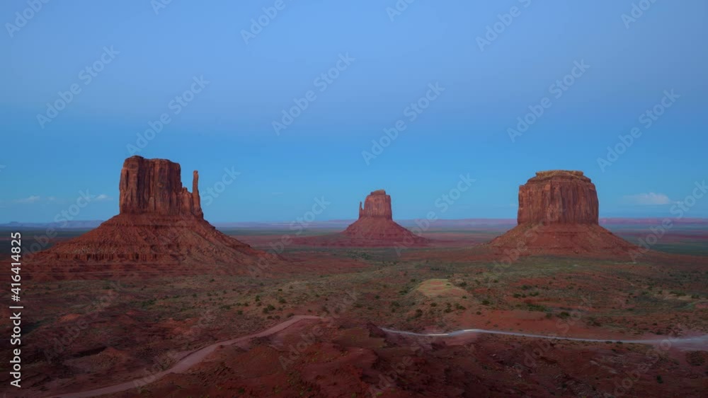 Sunset over Monument Valley time lapse Sunset over Monument Valley time lapse